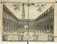 Picture 78 of 101 from Historische beschryvinghe der seer wijt beroemde Coop-stadt Amsterdam : waer inne benevens de eerste beginselen ende opcomsten der stadt, verscheyde privilgien ordonnantien, ende andere ghedenckweerdinghe gheschiedenissen met het ghene de nieuwe vergrootinghen der stadt, als oock de handel ende verre reysen ende de politie betreffende is, tot desen teghenwoordinghen tijt, nae her vervolch der jaeren, verhaelt werdt (1614), leaf 289