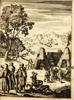 An illustration from Beschryving van Louisania, nieuwelijks ontdekt ten zuidwesten van Niew-Vrankryk, door order van den Koning (1688)