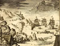 An illustration from Beschryving van Louisania, nieuwelijks ontdekt ten zuidwesten van Niew-Vrankryk, door order van den Koning (1688)