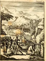 An illustration from Beschryving van Louisania, nieuwelijks ontdekt ten zuidwesten van Niew-Vrankryk, door order van den Koning (1688)