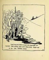 An illustration from Between shots (1919)