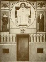 An illustration from Beuroner Kunst; eine Ausdrucksform der christlichen Mystik (1921)