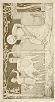 An illustration from Beuroner Kunst; eine Ausdrucksform der christlichen Mystik (1921)