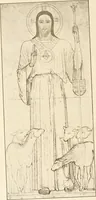 An illustration from Beuroner Kunst; eine Ausdrucksform der christlichen Mystik (1921)