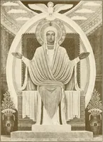 An illustration from Beuroner Kunst; eine Ausdrucksform der christlichen Mystik (1921)