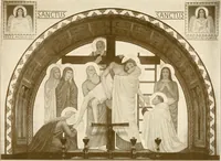 An illustration from Beuroner Kunst; eine Ausdrucksform der christlichen Mystik (1921)