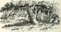 An illustration from The Bewick collector. A descriptive catalogue of the works of Thomas and John Bewick; including cuts, in various states, for books and pamphlets, private gentlemen, public companies, exhibitions, races, newspapers, shop cards, invoice heads, bar bills, coal certificates, broadsides, and other miscellaneous purposes, and wood blocks. With an appendix of portraits, autographs, works of pupils, &c. &c. The whole described from the originals contained in the largest and most perfect collection ever formed, and illustrated with a hundred and twelve cuts (1866)