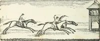 An illustration from The Bewick collector. A descriptive catalogue of the works of Thomas and John Bewick; including cuts, in various states, for books and pamphlets, private gentlemen, public companies, exhibitions, races, newspapers, shop cards, invoice heads, bar bills, coal certificates, broadsides, and other miscellaneous purposes, and wood blocks. With an appendix of portraits, autographs, works of pupils, &c. &c. The whole described from the originals contained in the largest and most perfect collection ever formed, and illustrated with a hundred and twelve cuts (1866)