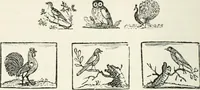 An illustration from The Bewick collector. A descriptive catalogue of the works of Thomas and John Bewick; including cuts, in various states, for books and pamphlets, private gentlemen, public companies, exhibitions, races, newspapers, shop cards, invoice heads, bar bills, coal certificates, broadsides, and other miscellaneous purposes, and wood blocks. With an appendix of portraits, autographs, works of pupils, &c. &c. The whole described from the originals contained in the largest and most perfect collection ever formed, and illustrated with a hundred and twelve cuts (1866)