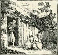 An illustration from The Bewick collector. A descriptive catalogue of the works of Thomas and John Bewick; including cuts, in various states, for books and pamphlets, private gentlemen, public companies, exhibitions, races, newspapers, shop cards, invoice heads, bar bills, coal certificates, broadsides, and other miscellaneous purposes, and wood blocks. With an appendix of portraits, autographs, works of pupils, &c. &c. The whole described from the originals contained in the largest and most perfect collection ever formed, and illustrated with a hundred and twelve cuts (1866)