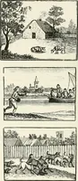 An illustration from The Bewick collector. A descriptive catalogue of the works of Thomas and John Bewick; including cuts, in various states, for books and pamphlets, private gentlemen, public companies, exhibitions, races, newspapers, shop cards, invoice heads, bar bills, coal certificates, broadsides, and other miscellaneous purposes, and wood blocks. With an appendix of portraits, autographs, works of pupils, &c. &c. The whole described from the originals contained in the largest and most perfect collection ever formed, and illustrated with a hundred and twelve cuts (1866)
