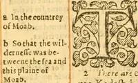 An illustration from The Bible : that is the Holy Scriptures conteined in the Old and New Testament ; translated according to the Ebrew and Greeke, and conferred with the best translations in divers languages .. (1615)