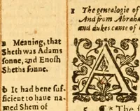 An illustration from The Bible : that is the Holy Scriptures conteined in the Old and New Testament ; translated according to the Ebrew and Greeke, and conferred with the best translations in divers languages .. (1615)