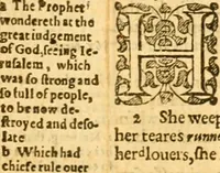 An illustration from The Bible : that is the Holy Scriptures conteined in the Old and New Testament ; translated according to the Ebrew and Greeke, and conferred with the best translations in divers languages .. (1615)