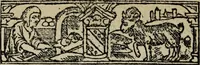 Picture 154 of 179 from Biblia pauperum, conteynynge thirty and eight wodecuttes illustrating the liif, parablis, and miraclis offe oure blessid Lord & Saviour Jhesus Crist, with the proper descrypciouns therof extracted fro the originall texte offe Iohn Wiclif.. (1885), leaf 145
