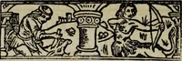 Picture 175 of 179 from Biblia pauperum, conteynynge thirty and eight wodecuttes illustrating the liif, parablis, and miraclis offe oure blessid Lord & Saviour Jhesus Crist, with the proper descrypciouns therof extracted fro the originall texte offe Iohn Wiclif.. (1885), leaf 165