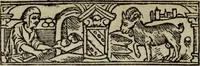 Picture 37 of 179 from Biblia pauperum, conteynynge thirty and eight wodecuttes illustrating the liif, parablis, and miraclis offe oure blessid Lord & Saviour Jhesus Crist, with the proper descrypciouns therof extracted fro the originall texte offe Iohn Wiclif.. (1885), leaf 41