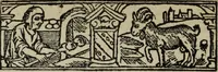 Picture 46 of 179 from Biblia pauperum, conteynynge thirty and eight wodecuttes illustrating the liif, parablis, and miraclis offe oure blessid Lord & Saviour Jhesus Crist, with the proper descrypciouns therof extracted fro the originall texte offe Iohn Wiclif.. (1885), leaf 49