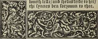Picture 47 of 179 from Biblia pauperum, conteynynge thirty and eight wodecuttes illustrating the liif, parablis, and miraclis offe oure blessid Lord & Saviour Jhesus Crist, with the proper descrypciouns therof extracted fro the originall texte offe Iohn Wiclif.. (1885), leaf 49