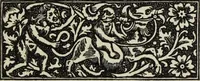 Picture 68 of 179 from Biblia pauperum, conteynynge thirty and eight wodecuttes illustrating the liif, parablis, and miraclis offe oure blessid Lord & Saviour Jhesus Crist, with the proper descrypciouns therof extracted fro the originall texte offe Iohn Wiclif.. (1885), leaf 68