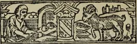 Picture 81 of 179 from Biblia pauperum, conteynynge thirty and eight wodecuttes illustrating the liif, parablis, and miraclis offe oure blessid Lord & Saviour Jhesus Crist, with the proper descrypciouns therof extracted fro the originall texte offe Iohn Wiclif.. (1885), leaf 81