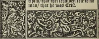 Picture 82 of 179 from Biblia pauperum, conteynynge thirty and eight wodecuttes illustrating the liif, parablis, and miraclis offe oure blessid Lord & Saviour Jhesus Crist, with the proper descrypciouns therof extracted fro the originall texte offe Iohn Wiclif.. (1885), leaf 81