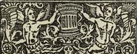 Picture 90 of 179 from Biblia pauperum, conteynynge thirty and eight wodecuttes illustrating the liif, parablis, and miraclis offe oure blessid Lord & Saviour Jhesus Crist, with the proper descrypciouns therof extracted fro the originall texte offe Iohn Wiclif.. (1885), leaf 88
