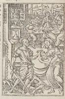 An illustration from Biblia pictvris illvstrata : breves in eadem annotationes, ex doctiss. interpretationibus, & Hebraeorum commentariis : interpretatio nominum Hebraicorum : index epistolarum & euangeliorum totius anni. (1540)