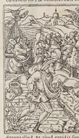 An illustration from Biblia pictvris illvstrata : breves in eadem annotationes, ex doctiss. interpretationibus, & Hebraeorum commentariis : interpretatio nominum Hebraicorum : index epistolarum & euangeliorum totius anni. (1540)