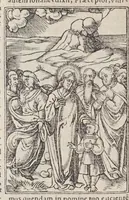 An illustration from Biblia pictvris illvstrata : breves in eadem annotationes, ex doctiss. interpretationibus, & Hebraeorum commentariis : interpretatio nominum Hebraicorum : index epistolarum & euangeliorum totius anni. (1540)