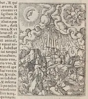 An illustration from Biblia pictvris illvstrata : breves in eadem annotationes, ex doctiss. interpretationibus, & Hebraeorum commentariis : interpretatio nominum Hebraicorum : index epistolarum & euangeliorum totius anni. (1540)