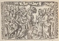 An illustration from Biblia pictvris illvstrata : breves in eadem annotationes, ex doctiss. interpretationibus, & Hebraeorum commentariis : interpretatio nominum Hebraicorum : index epistolarum & euangeliorum totius anni. (1540)