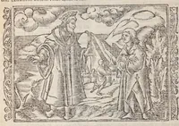 An illustration from Biblia pictvris illvstrata : breves in eadem annotationes, ex doctiss. interpretationibus, & Hebraeorum commentariis : interpretatio nominum Hebraicorum : index epistolarum & euangeliorum totius anni. (1540)