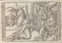 An illustration from Biblia pictvris illvstrata : breves in eadem annotationes, ex doctiss. interpretationibus, & Hebraeorum commentariis : interpretatio nominum Hebraicorum : index epistolarum & euangeliorum totius anni. (1540)