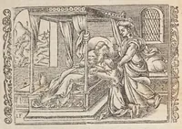 Picture 4 of 68 from Biblia pictvris illvstrata : breves in eadem annotationes, ex doctiss. interpretationibus, & Hebraeorum commentariis : interpretatio nominum Hebraicorum : index epistolarum & euangeliorum totius anni. (1540), leaf 47