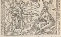 An illustration from Biblia pictvris illvstrata : breves in eadem annotationes, ex doctiss. interpretationibus, & Hebraeorum commentariis : interpretatio nominum Hebraicorum : index epistolarum & euangeliorum totius anni. (1540)
