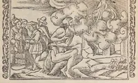 An illustration from Biblia pictvris illvstrata : breves in eadem annotationes, ex doctiss. interpretationibus, & Hebraeorum commentariis : interpretatio nominum Hebraicorum : index epistolarum & euangeliorum totius anni. (1540)