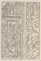 An illustration from Biblia pictvris illvstrata : breves in eadem annotationes, ex doctiss. interpretationibus, & Hebraeorum commentariis : interpretatio nominum Hebraicorum : index epistolarum & euangeliorum totius anni. (1540)