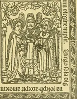 An illustration from Bibliografía de la lengua valenciana : o sea catálogo razonado por orden alfabético de autores de los libros, folletos, obras dramáticas, periódicos, coloquios, coplas, chistes, discursos, romances, alocuciones, cantares, gozes, etc., que escritos en lengua valenciana y bilingüe, han visto la luz pública desde el establecimiento de la imprenta en España hasta nuestros días (1915)
