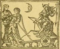 An illustration from Bibliografía de la lengua valenciana : o sea catálogo razonado por orden alfabético de autores de los libros, folletos, obras dramáticas, periódicos, coloquios, coplas, chistes, discursos, romances, alocuciones, cantares, gozes, etc., que escritos en lengua valenciana y bilingüe, han visto la luz pública desde el establecimiento de la imprenta en España hasta nuestros días (1915)