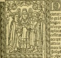An illustration from Bibliografía de la lengua valenciana : o sea catálogo razonado por orden alfabético de autores de los libros, folletos, obras dramáticas, periódicos, coloquios, coplas, chistes, discursos, romances, alocuciones, cantares, gozes, etc., que escritos en lengua valenciana y bilingüe, han visto la luz pública desde el establecimiento de la imprenta en España hasta nuestros días (1915)