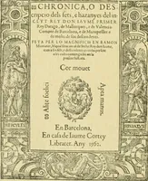 An illustration from Bibliografía de la lengua valenciana : o sea catálogo razonado por orden alfabético de autores de los libros, folletos, obras dramáticas, periódicos, coloquios, coplas, chistes, discursos, romances, alocuciones, cantares, gozes, etc., que escritos en lengua valenciana y bilingüe, han visto la luz pública desde el establecimiento de la imprenta en España hasta nuestros días (1915)