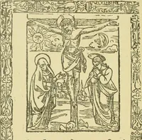 An illustration from Bibliografía de la lengua valenciana : o sea catálogo razonado por orden alfabético de autores de los libros, folletos, obras dramáticas, periódicos, coloquios, coplas, chistes, discursos, romances, alocuciones, cantares, gozes, etc., que escritos en lengua valenciana y bilingüe, han visto la luz pública desde el establecimiento de la imprenta en España hasta nuestros días (1915)