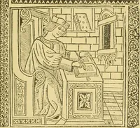 An illustration from Bibliografía de la lengua valenciana : o sea catálogo razonado por orden alfabético de autores de los libros, folletos, obras dramáticas, periódicos, coloquios, coplas, chistes, discursos, romances, alocuciones, cantares, gozes, etc., que escritos en lengua valenciana y bilingüe, han visto la luz pública desde el establecimiento de la imprenta en España hasta nuestros días (1915)