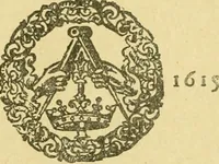 An illustration from Bibliografía de la lengua valenciana : o sea catálogo razonado por orden alfabético de autores de los libros, folletos, obras dramáticas, periódicos, coloquios, coplas, chistes, discursos, romances, alocuciones, cantares, gozes, etc., que escritos en lengua valenciana y bilingüe, han visto la luz pública desde el establecimiento de la imprenta en España hasta nuestros días (1915)