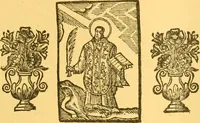 An illustration from Bibliografía de la lengua valenciana : o sea catálogo razonado por orden alfabético de autores de los libros, folletos, obras dramáticas, periódicos, coloquios, coplas, chistes, discursos, romances, alocuciones, cantares, gozes, etc., que escritos en lengua valenciana y bilingüe, han visto la luz pública desde el establecimiento de la imprenta en España hasta nuestros días (1915)