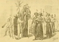 An illustration from Bibliografía de la lengua valenciana : o sea catálogo razonado por orden alfabético de autores de los libros, folletos, obras dramáticas, periódicos, coloquios, coplas, chistes, discursos, romances, alocuciones, cantares, gozes, etc., que escritos en lengua valenciana y bilingüe, han visto la luz pública desde el establecimiento de la imprenta en España hasta nuestros días (1915)