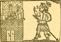 An illustration from Bibliografía de la lengua valenciana : o sea catálogo razonado por orden alfabético de autores de los libros, folletos, obras dramáticas, periódicos, coloquios, coplas, chistes, discursos, romances, alocuciones, cantares, gozes, etc., que escritos en lengua valenciana y bilingüe, han visto la luz pública desde el establecimiento de la imprenta en España hasta nuestros días (1915)
