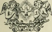 An illustration from Bibliographie gantoise. Recherches sur la vie et les travaux des imprimeurs de Gand (1483-1850) (1858)