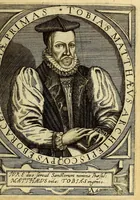 An illustration from Bibliotheca, chalcographica illustrium virtute atque eruditione in tota Europa, clarissimorum virorum theologorum, jurisconsultorum, medicorum, historicorum, geographorum, politicorum, philosophorum, poetarum, musicorum, aliorumque. (1650)